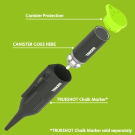 Tracer Trueshot Chalk Refill Canisters, 2-Pack, 700 Shots, Hi-Vis Green