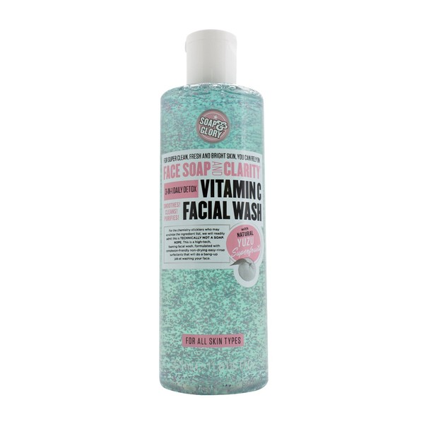 Soap & Glory Face Soap And Clarity 3-In-1 Daily Detox Vitamin C Facial Wash 350Ml