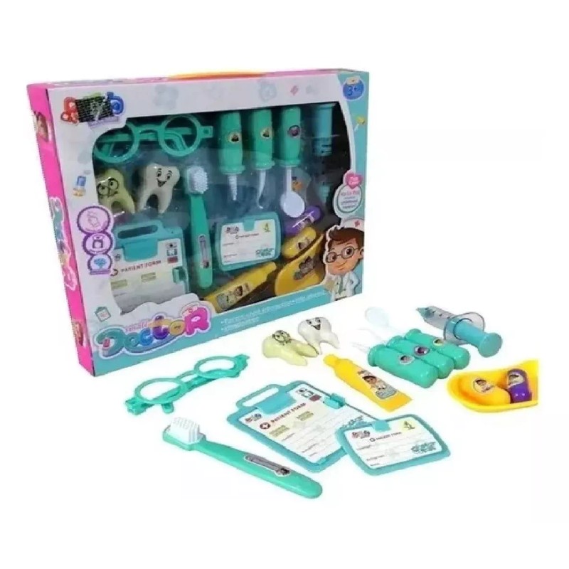 KFMX Set Médico Dental De Juguete Doctor Dentista Accesorios