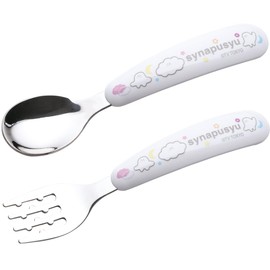 Skater SFBS1-A Spoon and Fork Set, Children, Stainless Steel, Baby Food, Spoon and Fork for Kids, For Boys and Girls