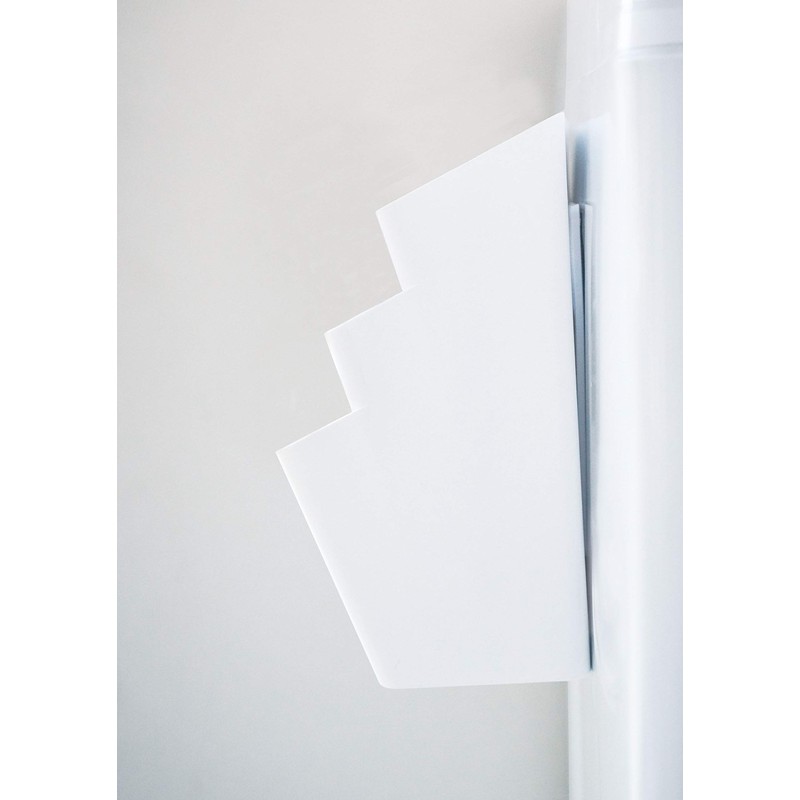 Yamazaki Tower 4496 Refrigerator Side Magnetic Storage Pocket, 3 Tiers,