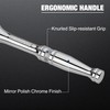 WORKPRO 3/8-Inch Drive Ratchet, Quick-Release Reversible Ratchet Wrench, 72-Tooth 3/8
