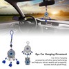 2pcs Blue Eye Owl Ornament Good Luck Attract Wealth Fashionable