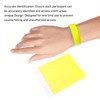 500PCS Paper Wristband Yellow Bracelets Disposable Waterproof Tear Resistant Paper