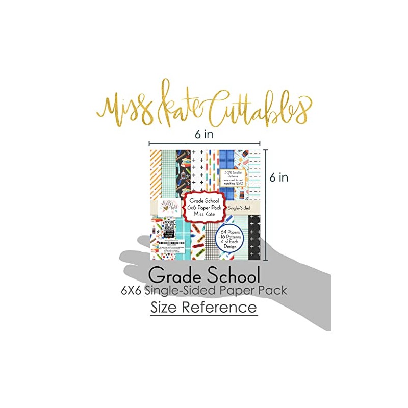 6x6 Pattern Paper Pack - Grade School - for Kids