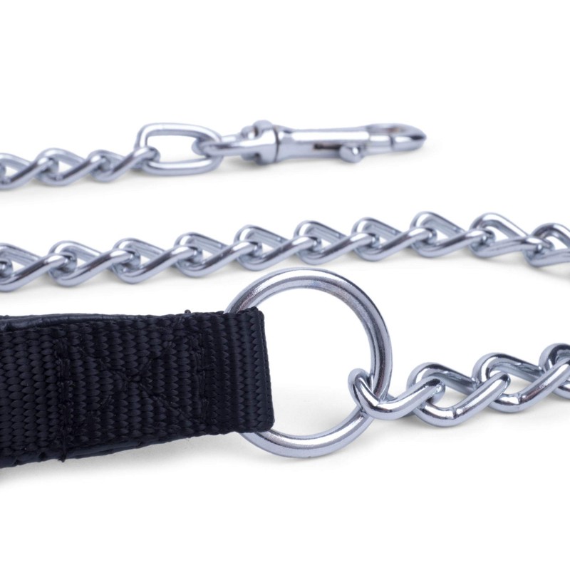 Petface Padded Nylon Chain Lead, Large, Black