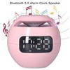 Multifunctional Bluetooth 5.0 Alarm Clock Speaker Rechargeable Ball Shape Portable