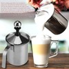 Yosoo 400 ml/800 ml Manueller Milchaufschäumer aus Edelstahl für Cappucino,