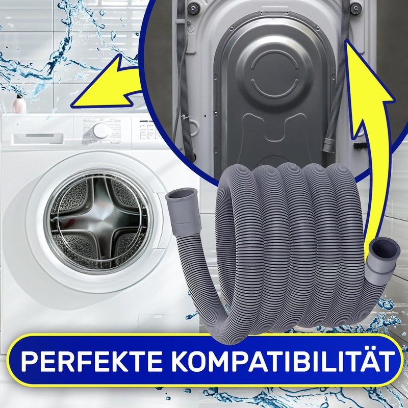 Extendible Drain Hose Washing Machine and Dishwasher 2 m with