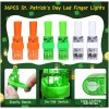 Bamamon 36PCS St Patricks Day Accessories LED Light Up Finger