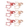 100 Pcs Binder Clips Hollow Cute Star Shape Sturdy Metal