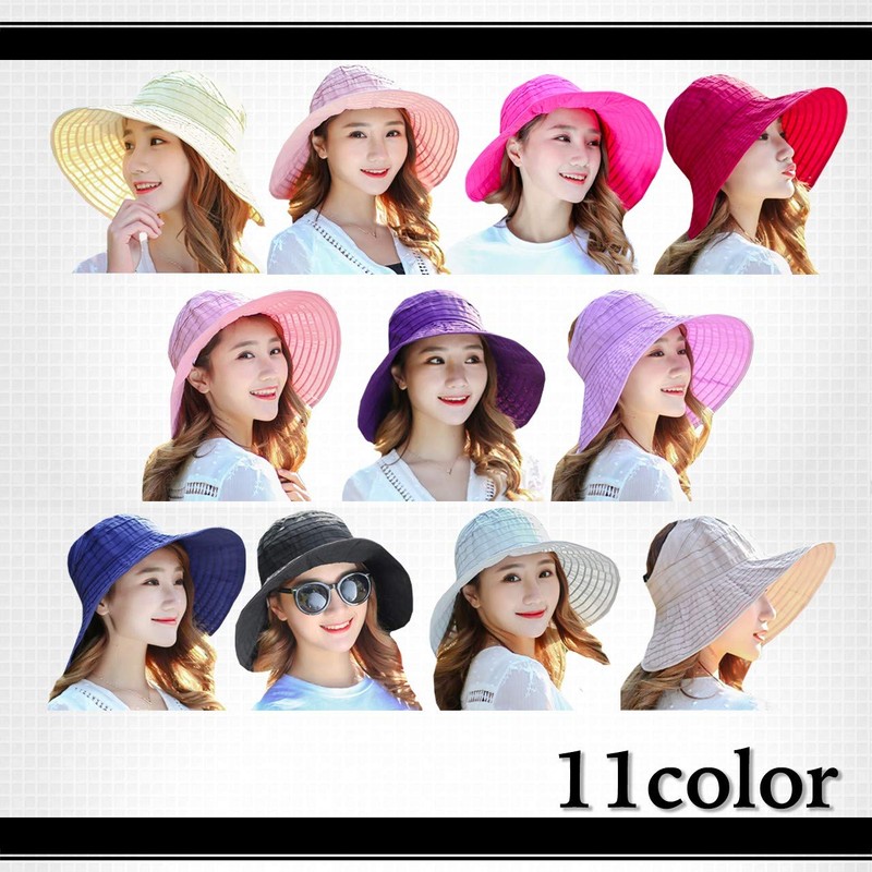 White Fang CA132 Women's Visor, Hat, Celebrity, Folding, Wide Brim,