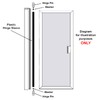 Gordon Glass® Plastic Hinge Sleeve Only for Shower Doors with