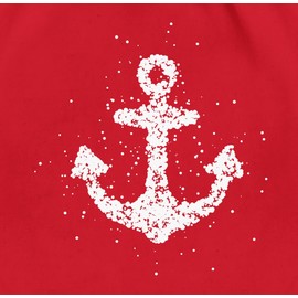 Shirtracer - Gym Bag Backpack - Art - Anchor Sailors North Sea Maritime Baltic Sea Anchor Love, 2 red