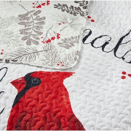 Virah Bella- Cardinals Appear - Lightweight Quilted Throw Blanket 50"x60"