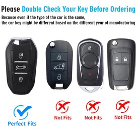 Z.MYUKI Corsa-e Key Case with Key Fob for Vauxhall Corsa F 2019-2023 2024 Accessories Original (Silver)