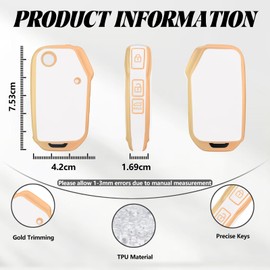 TOOMUME Key Case TPU Car Key Case Fits Kia Sportage R GT MK5 Stinger GT Sorento Picanto Ceed CD Proceed XCeed Cerato Forte, Key Cover Protection Key Shell - Flip Key