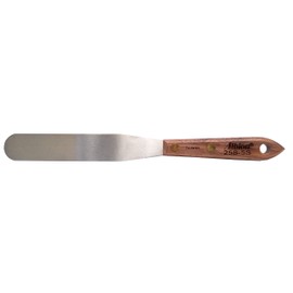 Albion Engineering Company 258-5S Classic Spatula, Stainless Steel, Hardwood Handle, 7/8" Wide Tip x 5" Long Blade