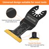 PECHAM 50PCS Titanium Oscillating Tool Blades, Universal Oscillating Multitool Blades