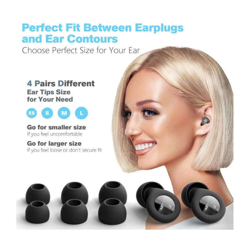 BOECIOG Ear Plugs for Sleeping Noise Cancelling – 30dB Reusable