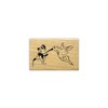 Hummingbird Mounted Rubber Stamp/Bird and Flower #9
