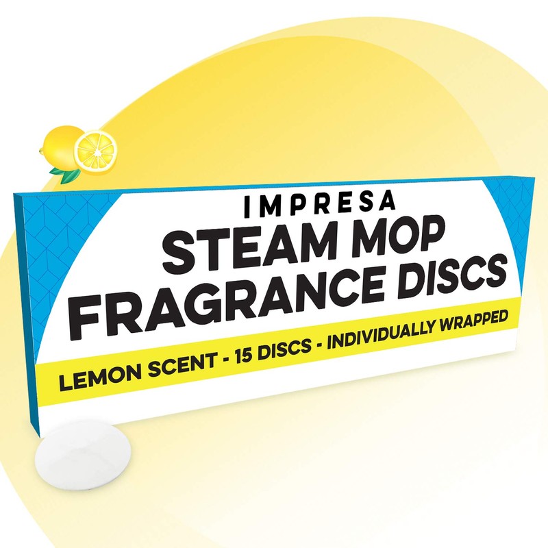 IMPRESA Steam Mop Scent Discs - Fresh Lemon Aroma &