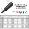 Isolatech Heat Shrink Tube 2:1 Black Choice of 12 Diameter