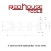 RED HOUSE TOOLS Multi T-Track - 3" Universal T-Track for