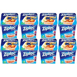 [Bulk Purchase] Ziploc Container Rectangular 28.3 fl oz (820 ml), Pack of 2 x 8