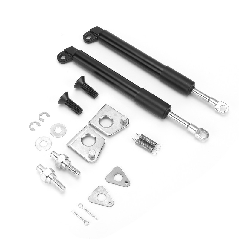 2PCS Hydraulic Trunk Support Smooth Drop Carbon Steel Replacement for
