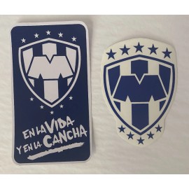 Rayados New Rayados Monterrey Soccer TWO Sticker Decal Liga MX Mexico Futbol (R1)