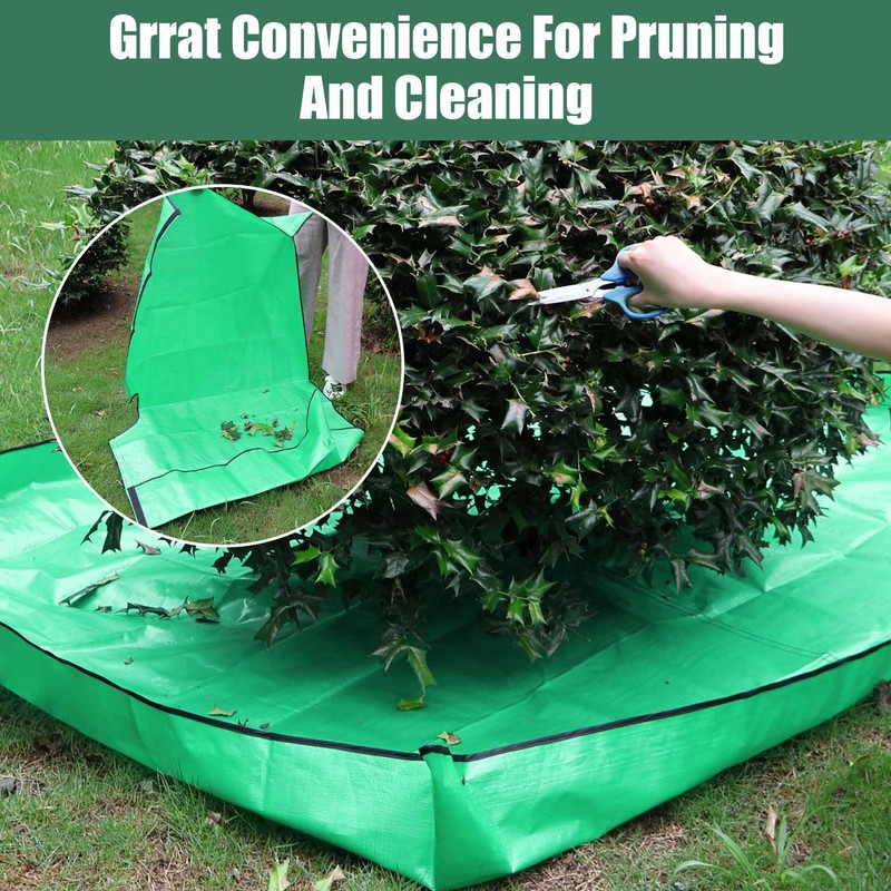 BREENHILL 2 Pack Landscape Tarp for Trimming,Garden Tree Pruning Waterproof