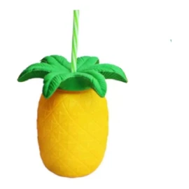 KFMX 2 Vasos Piña Tropical Hawaiiana Aloha Fiesta Bebida Playa