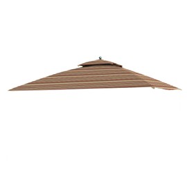Garden Winds Replacement Canopy for The Windsor Gazebo - Standard 350 - Stripe Canyon