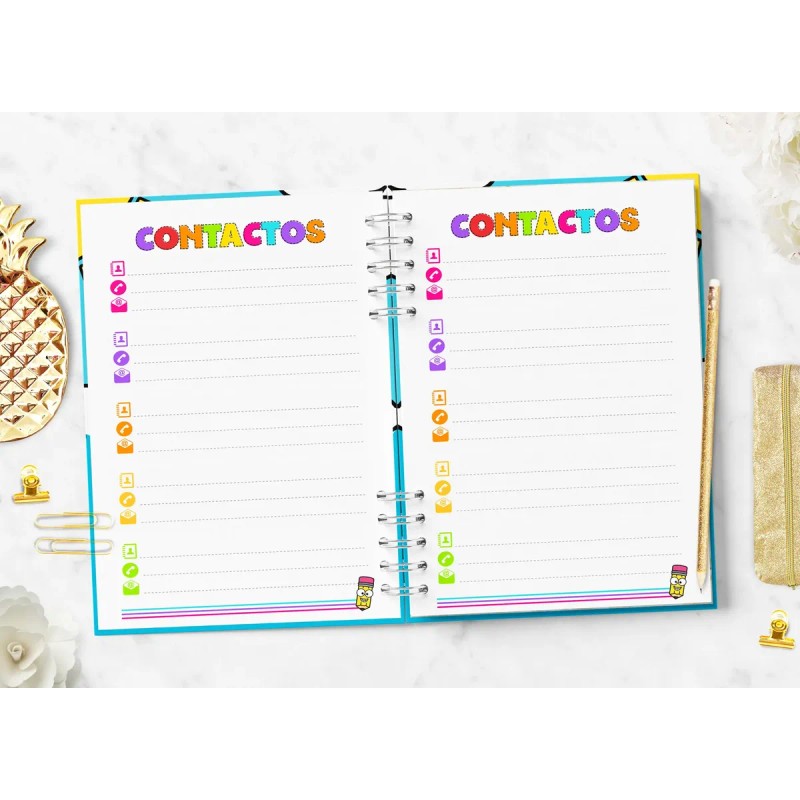 Agenda Semanal Agosto 2026-julio 2027 Arcoiris Maestra