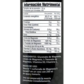 Gluconato Citrato Treonato Magnesio 600 Frutos