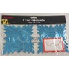 Toyland® 9ft Turquoise Foil Garland Christmas Decoration - Pack Of 2