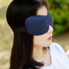 Comfortable night 3D sleeping eye mask (navy) portable Sleep eye patch 5ea