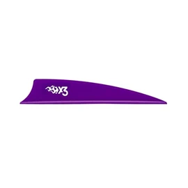 Bohning X3 Vane, 3", Purple, 36pk