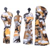 4PCS PU Leather Camouflage Waterproof Thicken Lining Golf Putter Head