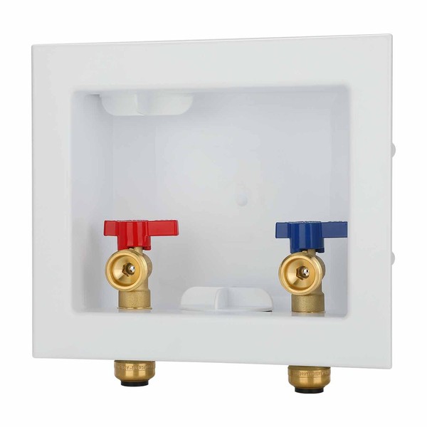 (1 Pack) Lidertik Washing Machine Outlet Box Push to Connect