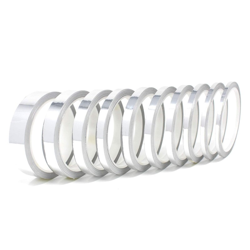 Finest Folia Decorative Strips 10 Metres Chrome for Car Motorcycle