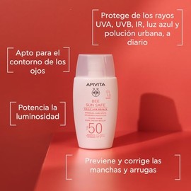 Apivita Reparacin Antiedad Diaria SPF50 Fluido Facial 50ml - Arrugas, Manchas y Luminosidad. Protector solar fluido ultraligero, con Propleo AoX...   