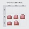 BTArtbox Press on Toenails Short, White Press on Toe Nails