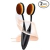 2 brochas de maquillaje para mezclar líquidos, crema o polvo