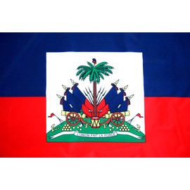 High Supply 3x5 Haiti Flag with Brass Grommets, Double Stitched Edges, and 100% Polyester Fabric, Haitian Flag 3x5 Foot Flag of Haiti