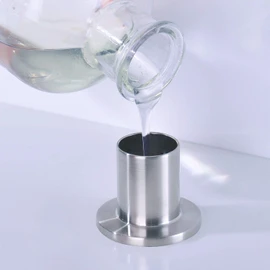 Kitchen Sink Soap Dispenser Brushed Nickel, BZOOSIU Solid Brass Pump Head Sink Refillable Bottle, Spot Resist Stainless