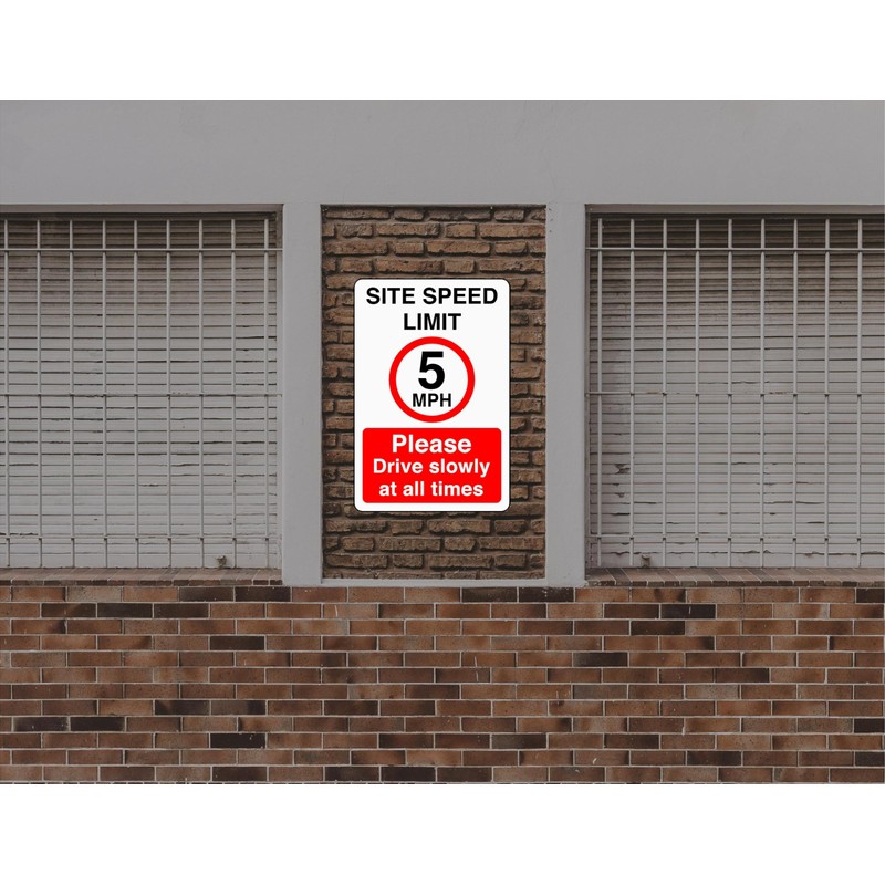 Site speed limit 5mph please drive slowly at all times