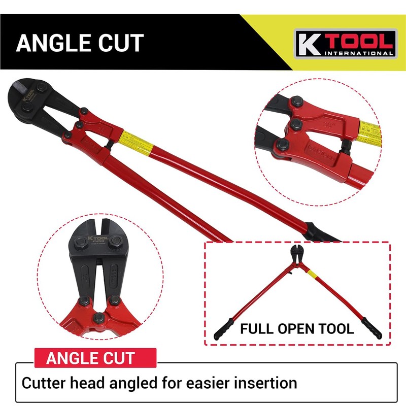 K Tool International 36" Angle Cut Bolt Cutters