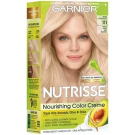 Garnier Nutrisse Level 3 Permanent Hair Creme Extra 111 Light Ash Blonde 1 Kit